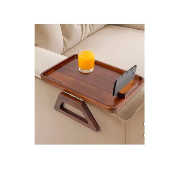 Smart Design Acacia Armrest Tray NIB - Picture 5 of 5